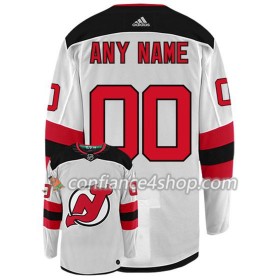 Adidas Maillot de Hockey New Jersey Devils Personnaliser Blanc Authentic - Homme